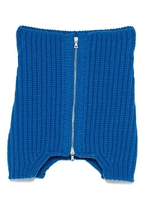 Dries Van Noten Zip-Up Ribbed Collar