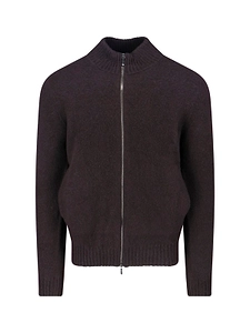 Drumohr Zip-Up Stand-Collar Cardigan