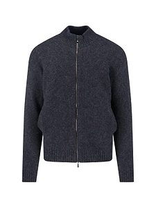 Drumohr Zip-Up Stand-Collar Cardigan