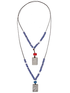 Dsquared2 Beaded Tag Necklaces