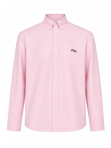 DrÔLe De Monsieur Logo Embroidered Boxy Shirt