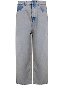 DrÔLe De Monsieur Logo Patch Baggy Jeans