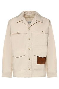 DrÔLe De Monsieur Logo Patch Buttoned Jacket