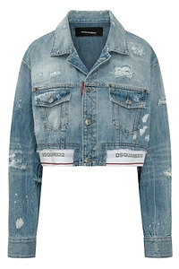 Dsquared2 Bundle Box Cropped Denim Jacket