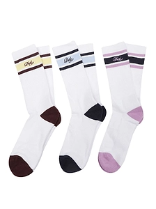 DrÔLe De Monsieur Logo Stripe Socks