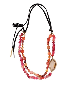 Dries Van Noten Beaded Pendant Necklace
