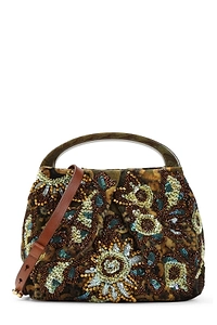Dries Van Noten Beaded Top Handle Bag