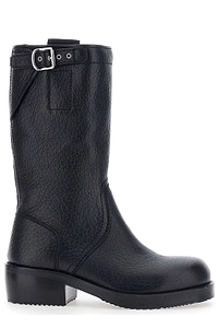 Dries Van Noten Buckled Biker Boots