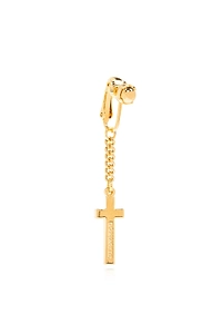 Cross Pendant Clip-On Single Earring