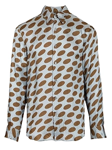 Dries Van Noten Caper Oval-Print Shirt