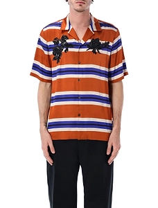 Dries Van Noten Carlotne Embroidered Stripe Shirt