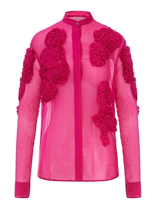 Dries Van Noten Chowsa Sheer Floral Shirt