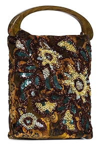 Dries Van Noten Crisp Beaded Shoulder Bag