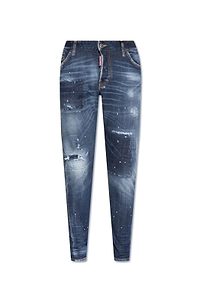 Dsquared2 Distressed Faded Effect Jeans