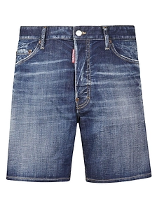Dsquared2 Distressed Denim Shorts