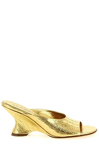 Dries Van Noten Curved Wedge Mules