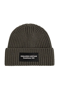Dsquared2 Heritage Logo Patch Beanie Hat