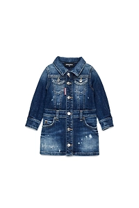 Dsquared2 Kids Button-Front Denim Dress