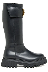 Dsquared2 Kids D2 Logo Plaque Boots