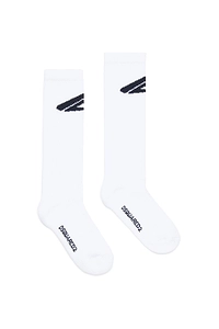 Dsquared2 Kids Icon Intarsia-Knit Long Socks