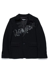 Dsquared2 Kids Logo Printed Blazer