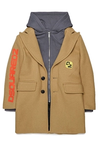 Dsquared2 Kids Logo Detail Hooded Jacket