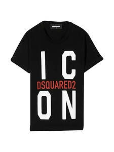 Dsquared2 Kids Logo Printed Crewneck T-Shirt