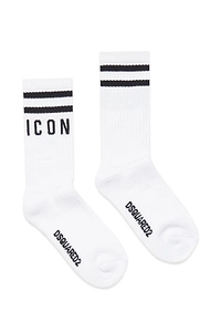 Dsquared2 Kids Logo Intarsia-Knit Socks