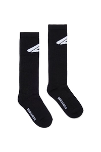 Dsquared2 Kids Logo Intarsia-Knit Long Socks
