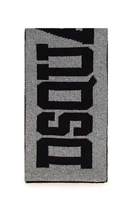 Dsquared2 Kids Logo Intarsia-Knit Scarf