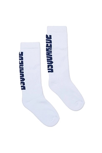 Dsquared2 Kids Logo Intarsia Ribbed Socks