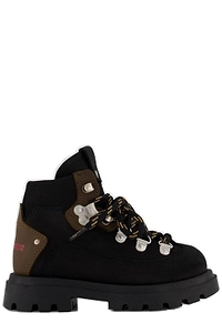 Dsquared2 Kids Logo Printed Lace-Up Boots