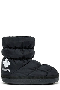 Dsquared2 Kids Logo Printed Round Toe Boots