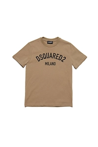 Dsquared2 Kids Logo-Printed Short-Sleeved Crewneck T-Shirt