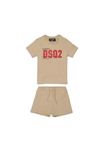 Kids Logo Printed Short-Sleeved Tracksuit