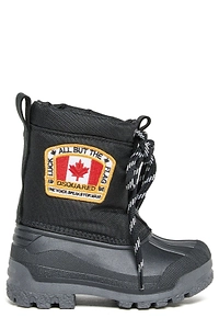 Dsquared2 Kids Logo Patch Lace-Up Boots