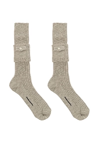 Dsquared2 Logo Printed Ribbed Socks