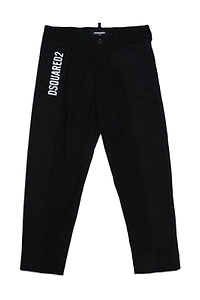 Dsquared2 Kids Logo Printed Straight Leg Trousers
