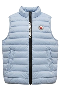 Dsquared2 Kids Logo Printed Zipped Puffer Vest