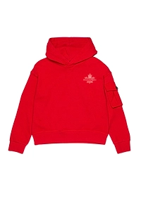Dsquared2 Kids Long Sleeved Rubberised Logo Hoodie