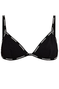 Dsquared2 Logo Trim Triangle Bra