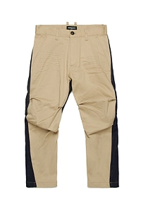 Panelled Mid-Waisted Trousers