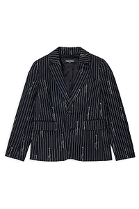 Dsquared2 Kids Pinstriped Logo Blazer