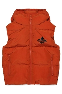 Dsquared2 Kids Quilted Hooded Gilet