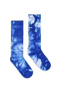 Dsquared2 Kids Tie-Dyed Logo Intarsia-Knit Socks