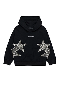 Dsquared2 Kids Star Embellished Long Sleeved Hoodie