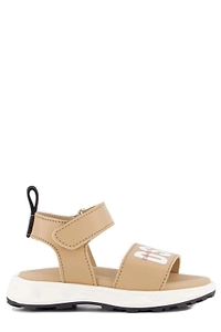 Dsquared2 Kids Touch Strap Logo Printed Sandals