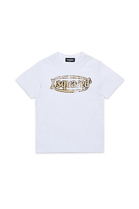 Dsquared2 Kids Vintage Effect Logo Printed T-Shirt