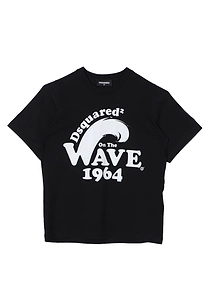 Dsquared2 Kids Wave-Printed Crewneck T-Shirt