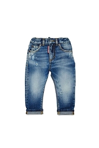 Dsquared2 Kids Washed-Effect Distressed Jeans